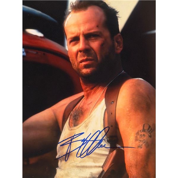 Die Hard Bruce Willis signed photo