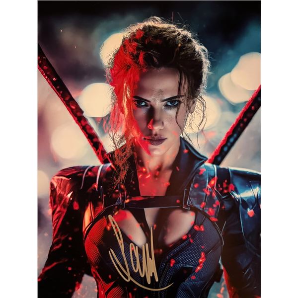 Black Widow Scarlett Johansson signed photo