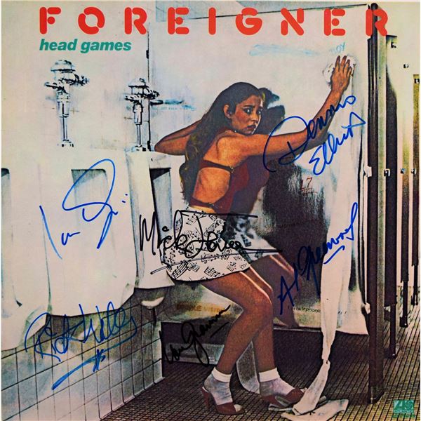 Foreigner Head Games signed album