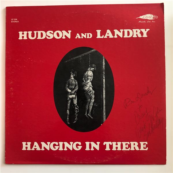 Hudson and Landry Hanging in there signed album