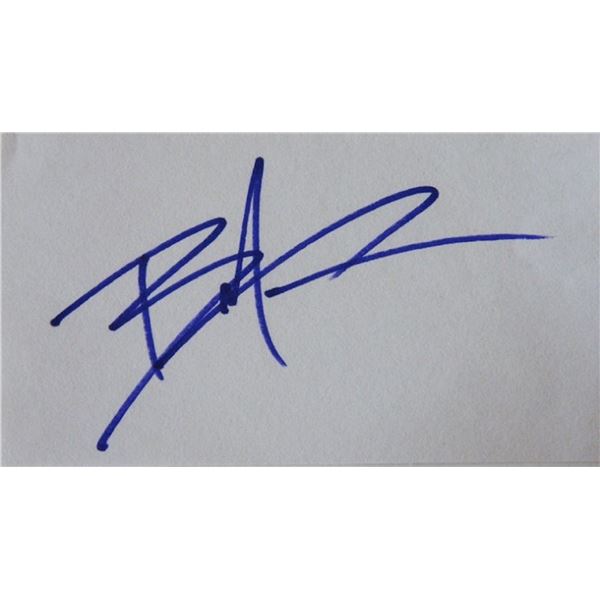 The Crow Brandon Lee signature slip