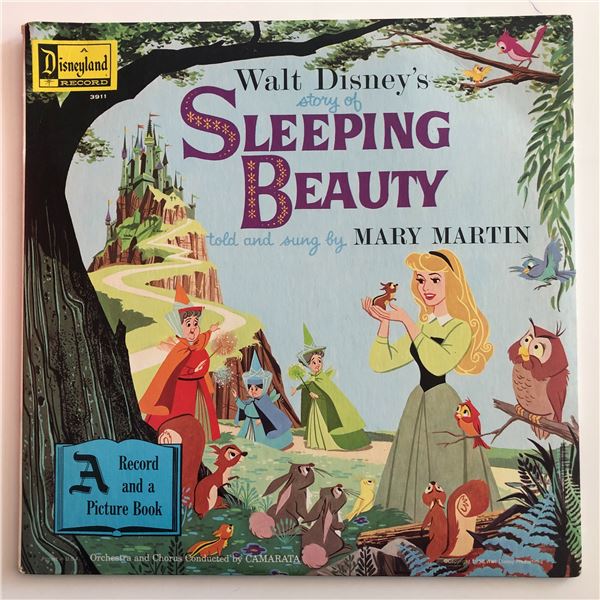 Mary Martin signed Sleeping Beauty sound track. GFA Authenticated