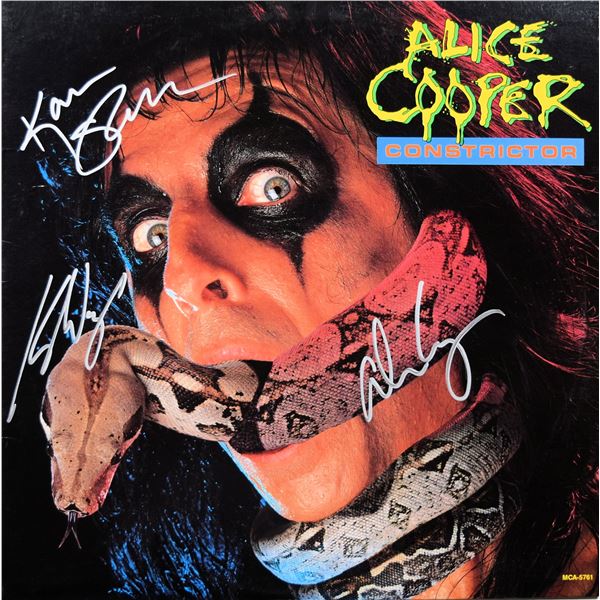 Alice Cooper signed Constrictor album