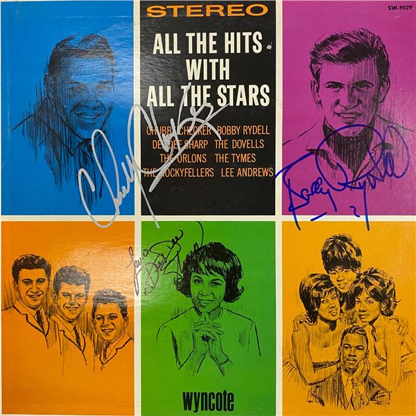 Chubby Checker All The Hits with All The Stars signed album