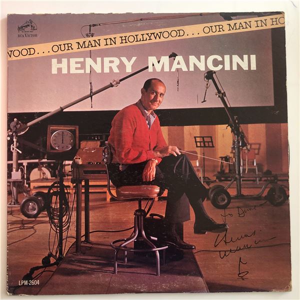 Henry Mancini Our Man In Hollywood signed album