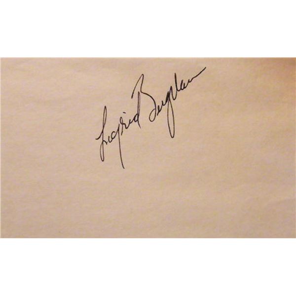 Stromboli Ingrid Bergman signature slip