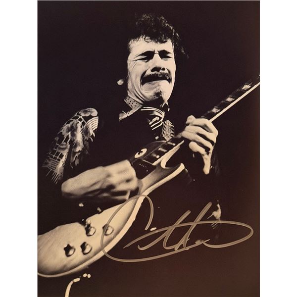 Carlos Santana signed photo