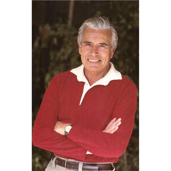 Dynasty John Forsythe signed postcard