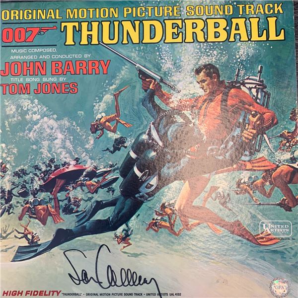 James Bond Sean Connery Thunderball signed soundtrack