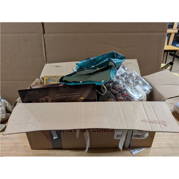 Box of Misc. Christmas Decor