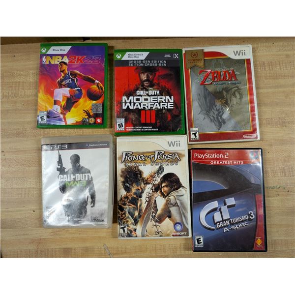 Set of Games (Xbox, PS3-3, and Wii)