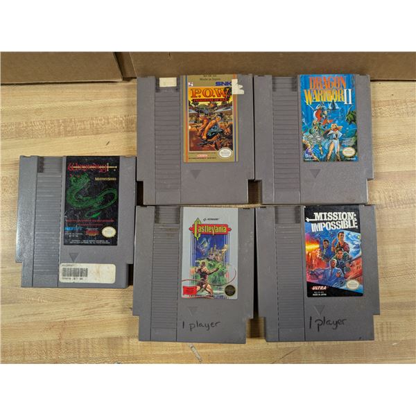 Lot of NES Game Cartridges (Not Tested, Some Poor Condition)