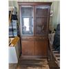 Image 1 : Wooden Glass Door Cabinet 65"x32"x24"