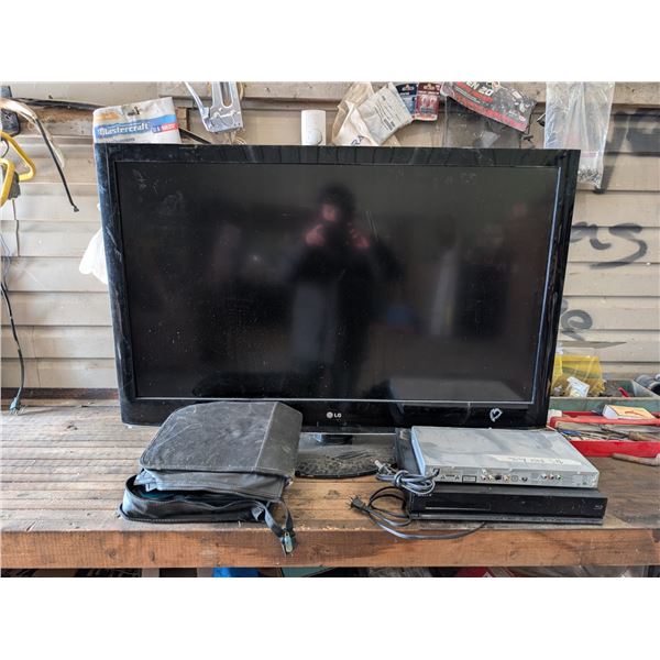 LG TV 45"x51" (not tested) (No Cord) w/ Movies and DVD Players