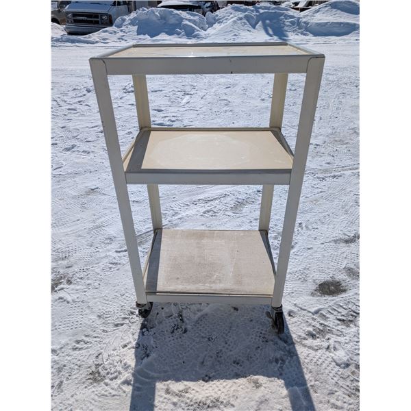 Rolling White Cart 3 Tiers
