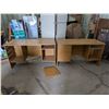 Image 1 : (2) Wooden Desks (1) Damaged on Back Corner 29"x51"x24"