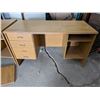 Image 2 : (2) Wooden Desks (1) Damaged on Back Corner 29"x51"x24"