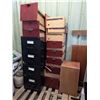 Image 1 : Filing cabinet(29" by 24" by 51"H) and misc drawers