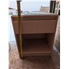 Image 6 : (2) Pink Wood Night Stands w/ Pull out Drawer 16"x19"x24"