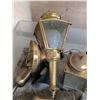 Image 5 : Lot of Vintage Brass Lights and etc.
