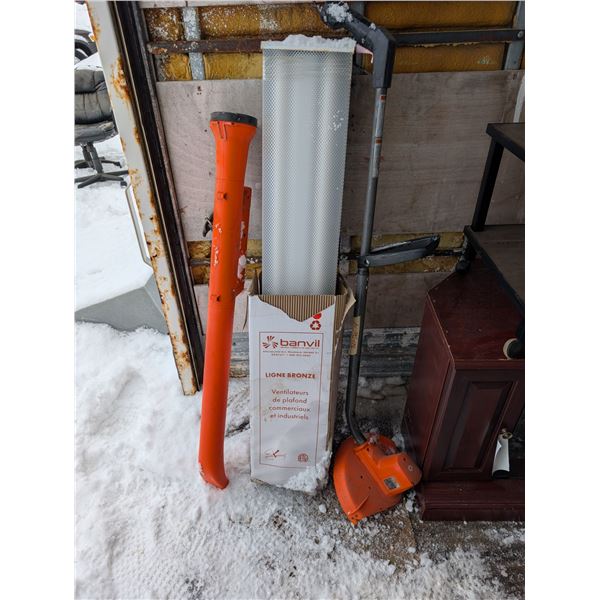 Weed Wacker, Ceiling Lights, and etc.