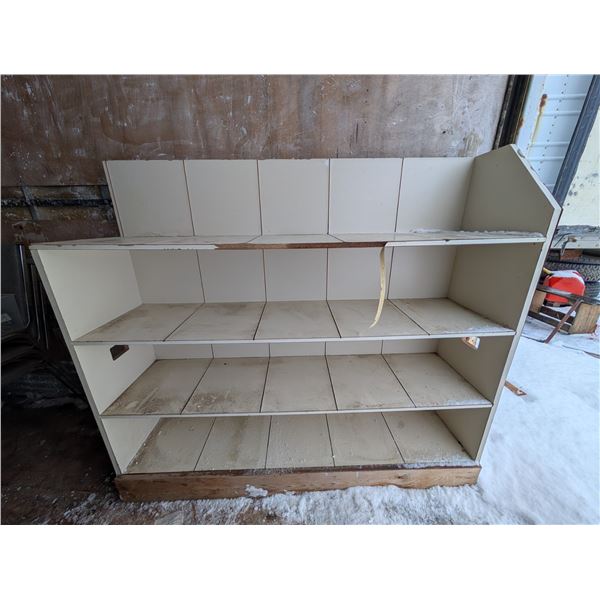 4 Tier Wood Storage Shelf Rack 54"x15"x60"