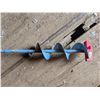 Image 2 : Blue Hand Crank Ice Auger (Made in Sweden)
