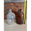 Image 2 : (2) Vintage Glass Jugs (1) Made in Canada Both Marked "D"