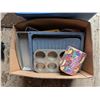 Image 2 : Storage Tub of Misc. Household Items and Box