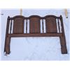 Image 2 : Repainted Bed Frame (61"x60") and (2) Bed Ends (wood and Brass Coloured End) (54"x45") (59"x43")