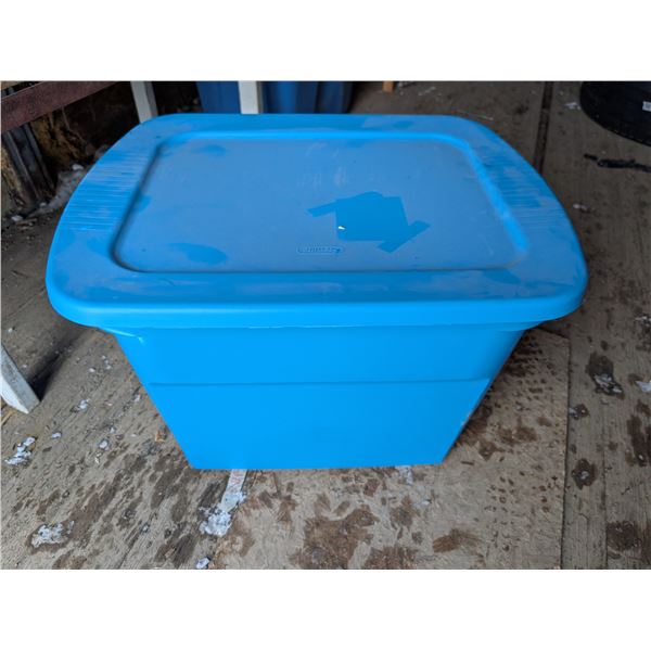 Sterlite Storage Tub w/ Misc. Items as Shown