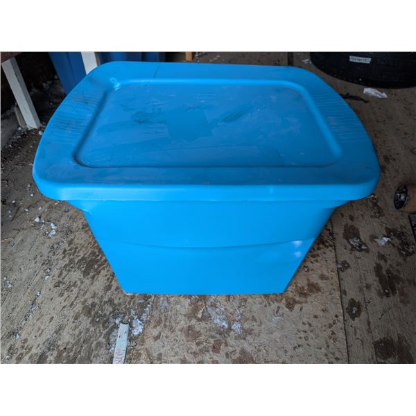 Sterlite Storage Tub w/ Misc. Items as Shown