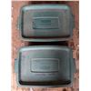 Image 1 : (2) Roughneck Rubbermaid Storage Tubs w/ Misc. (24"x9"x16")