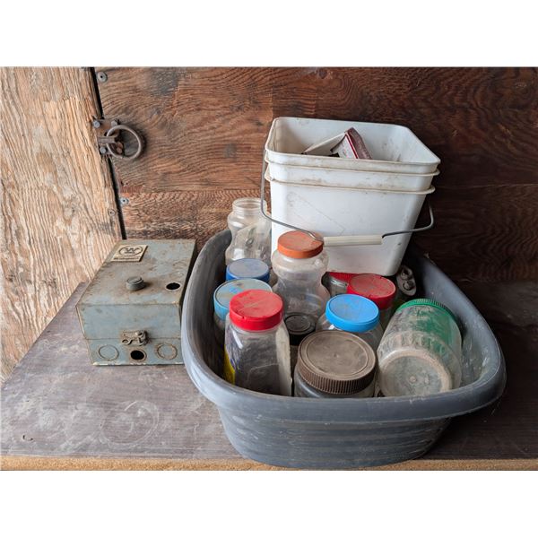 Vintage Westing House Electrical Box w/ Misc. Tool Items as Shown