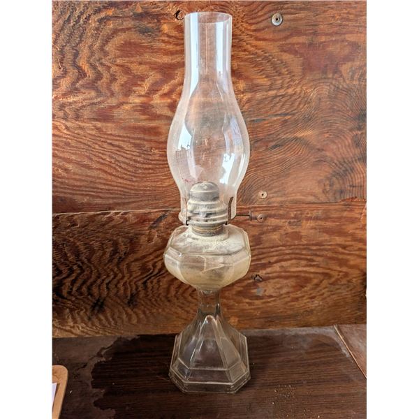 Oil Lamp (Marked Queen Mary) W/ Shade