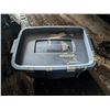 Image 2 : (2) Rubbermaid Storage Tubs w/ Misc.
