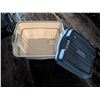 Image 5 : (2) Rubbermaid Storage Tubs w/ Misc.