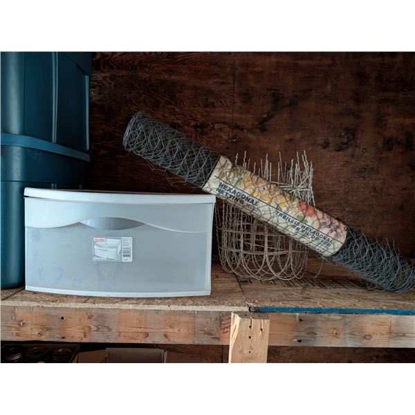 Plastic Drawer Space, Roll Out Garden Hexagon Netting, and etc.