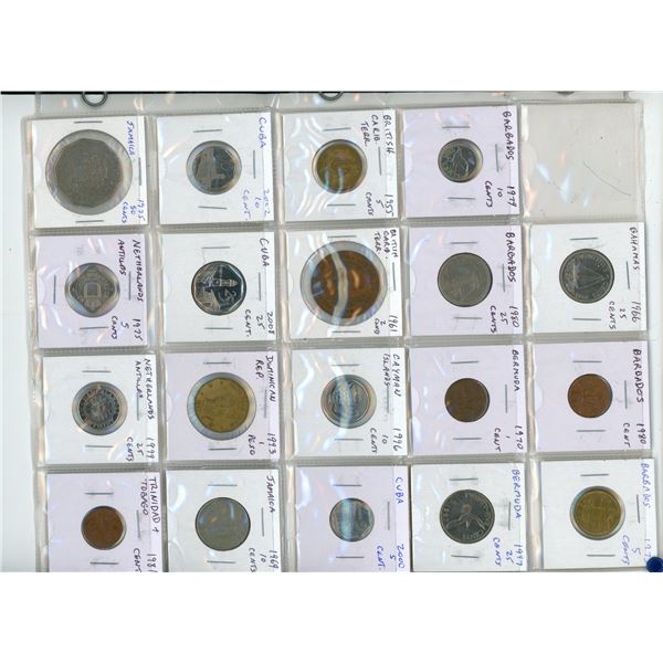 Collection of Foreign Currency (Barbados, Cuba, Netherlands, Jamaica, and etc.)