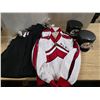 Image 1 : SLB Band uniforms- 2 shirts, 2 pants and 2 hats- sizes 34S shirts and 30-36 pants