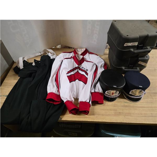 SLB Band uniforms- 2 shirts, 2 pants and 2 hats- sizes 46XS and 30XXS shirts and 30-38 pants