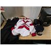 Image 1 : SLB Band uniforms- 2 shirts, 2 pants and 2 hats- sizes 38R and 38S shirts and 36-34, 30-38 pants