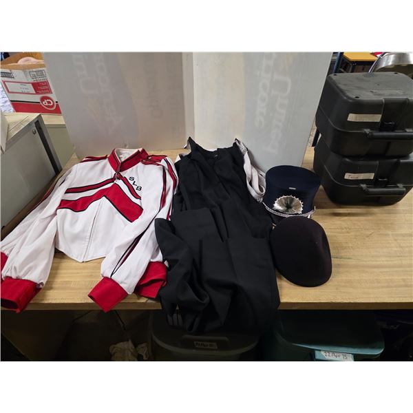 SLB Band uniforms- 2 shirts, 2 pants and 2 hats- sizes 36R and 40R shirts and 32-40, 42-50 pants