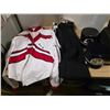 Image 1 : SLB Band uniforms- 2 shirts, 2 pants and 2 hats- sizes 48R and 42R shirts and 26-32, 30-38 pants