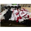 Image 1 : SLB Band uniforms- 5 shirts, 3 pants, 2 skirts and 5 hats- sizes vary from small to large