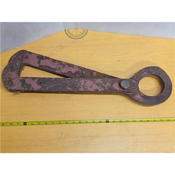 Home made metal tongs