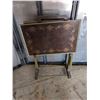 Image 1 : Vintage or Older Fold Out Dinner TV Tables w/ Stand