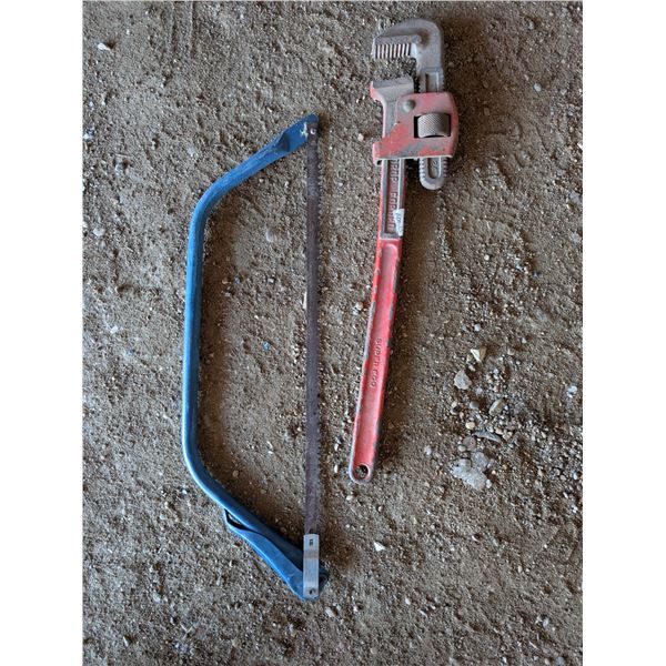 Super Ego Pipe wrench and Bow Saw