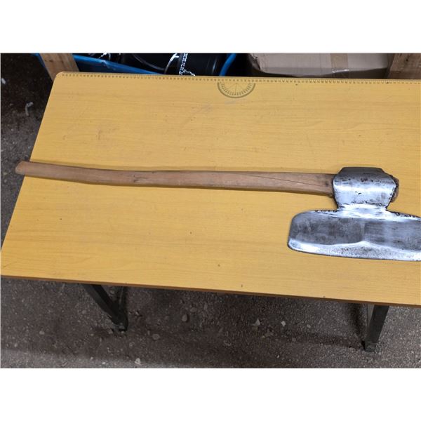 Homemade log splitting axe-38"L