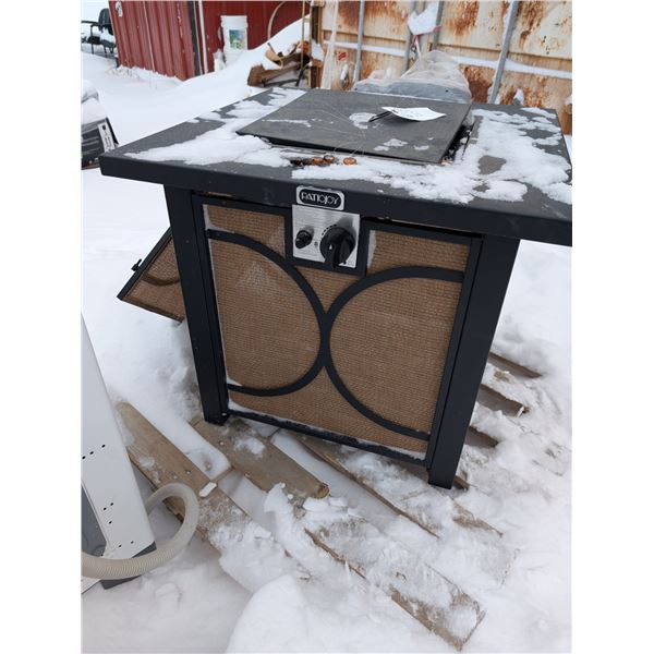 28"x28"x25 Patiojoy Patio Propane Fire Pit w/ Stones